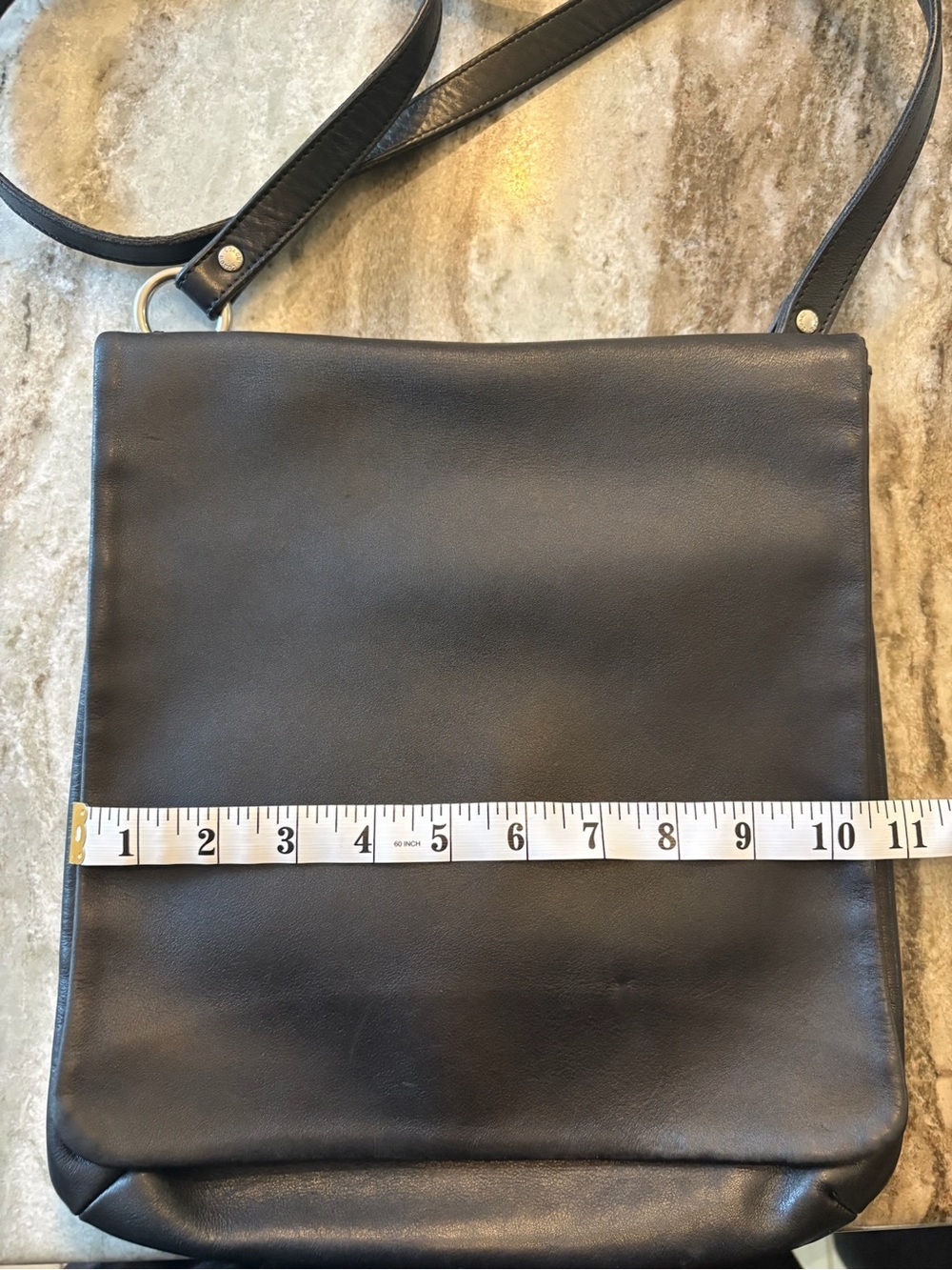 Vintage Coach Chelsea Legacy Slim Flap Crossbody 9458 Black Leather - Picture 8 of 16